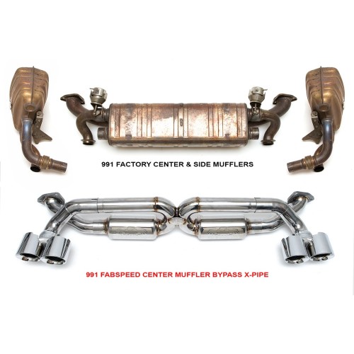 Fabspeed Supersport X-Pipe Exhaust System 991 Carrera 