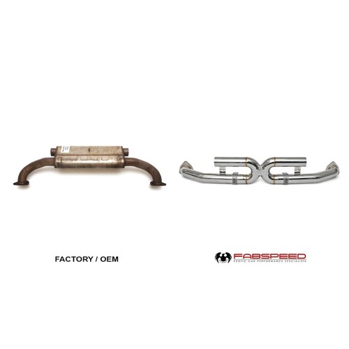 Fabspeed Center Muffler Bypass X-Pipe 997.2