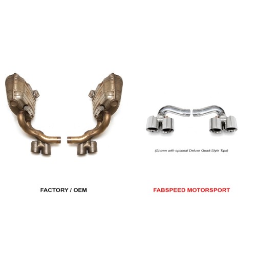Fabspeed Side Muffler Bypass Pipes 997.2 Carrera 