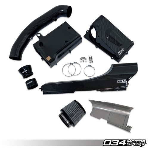 034 X34 4" Carbon Fiber Closed Top Intake Bundle 2.5TFSI EVO