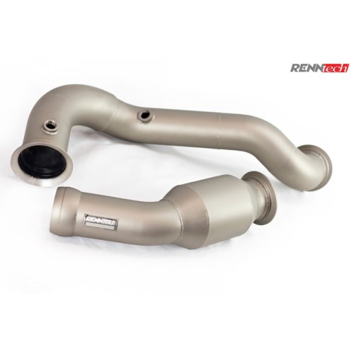 RENNtech Downpipes w/200 Cell Sport Cats