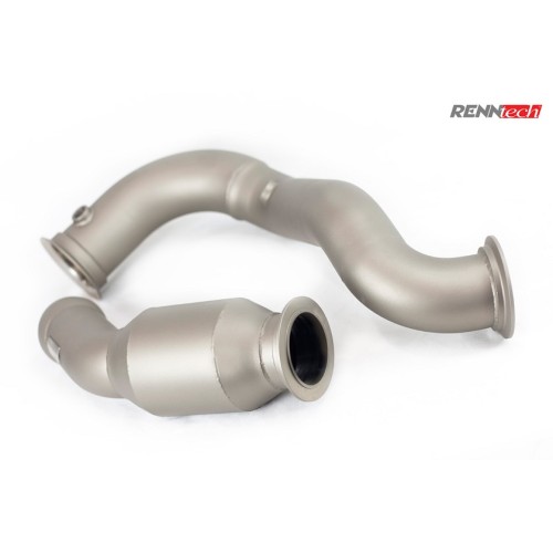 RENNtech Downpipes w/200 Cell Sport Cats