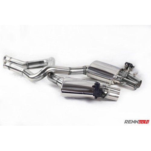 RENNtech  Stainless Steel Sport Mufflers w/ Valves