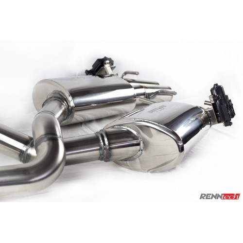 RENNtech  Stainless Steel Sport Mufflers w/ Valves