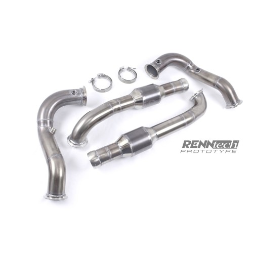RENNtech Downpipes w/Sport Catalytic Converters GTS 