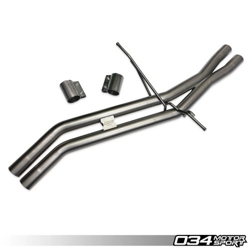 034 Motorsport Res-X Resonator Delete and X-Pipe for B8/B8.5 Q5/SQ5 3.0T