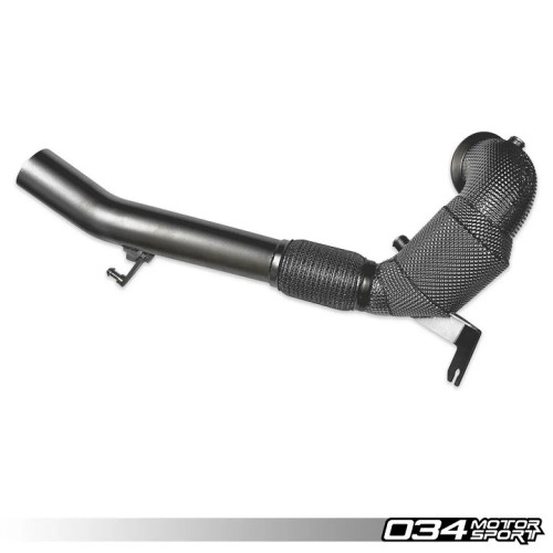034 Motorsport Stainless Steel Racing Downpipe for MK8 Golf R & 8Y S3