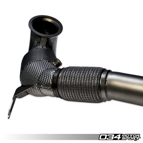 034 Motorsport Stainless Steel Racing Downpipe for MK8 Golf R & 8Y S3
