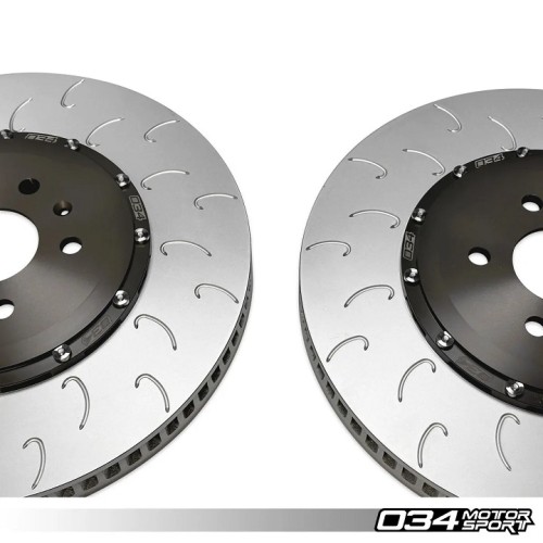 034 Motorsport 2-Piece Floating Front Brake Rotor Upgrade Kit for 8Y RS3