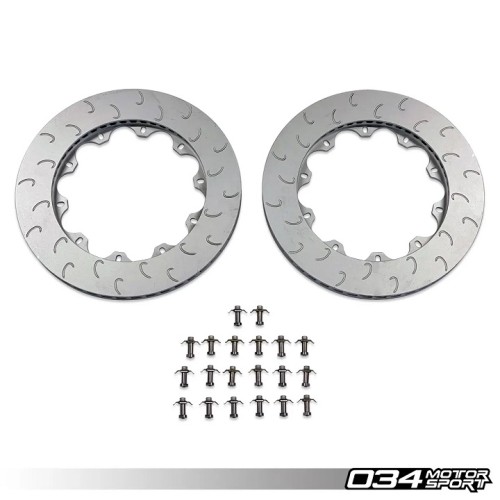 034 Motorsport Replacement Front Rotor Ring Set, Mk8 Golf R & 8Y S3