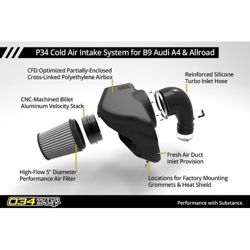 034 Motorsport P34 Cold Air Intake System 