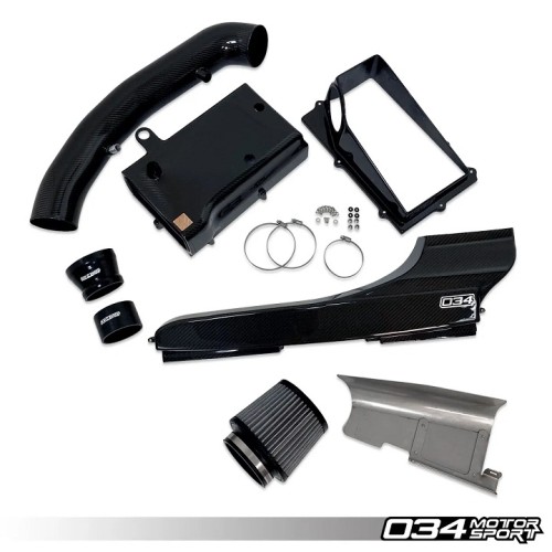 034 X34 4" Carbon Fiber Open Top Intake Bundle 2.5TFSI EVO