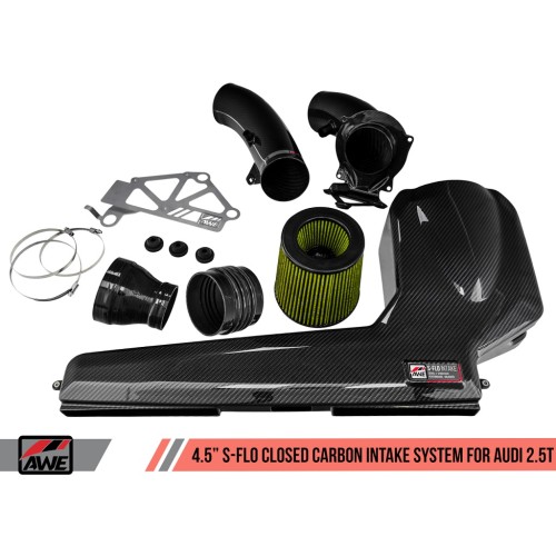 AWE 4.5" S-Flo Carbon Intake for RS3/TTRS 