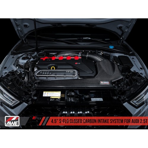 AWE 4.5" S-Flo Carbon Intake for RS3/TTRS 