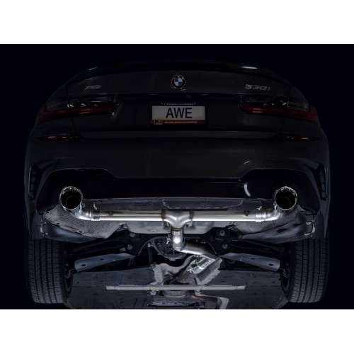 AWE Track Edition Axleback Exhaust for G2x 330i/430i