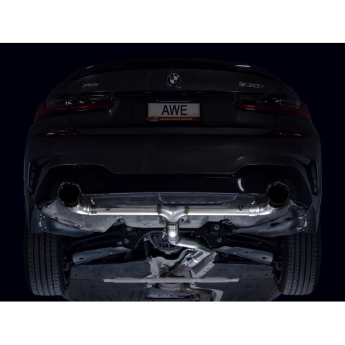 AWE Track Edition Axleback Exhaust for G2x 330i/430i