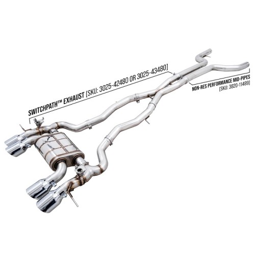 AWE SwitchPath Catback Exhaust for G8x M3/M4