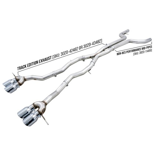 AWE Track Edition Catback Exhaust for G8x M3/M4