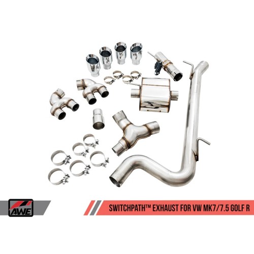 AWE Tuning SwitchPath Exhaust for MK7.5 R