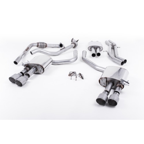 Milltek B9 Res Cat Back Exhaust (w/o Sport Diff)
