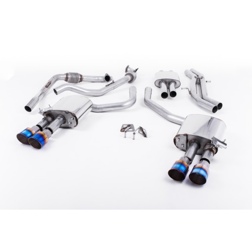 Milltek B9 Res Cat Back Exhaust (w/o Sport Diff)