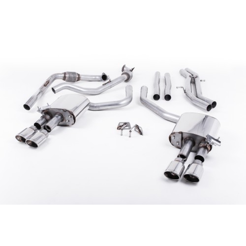 Milltek B9 Non-Res Cat Back Exhaust (w/o Sport Diff)