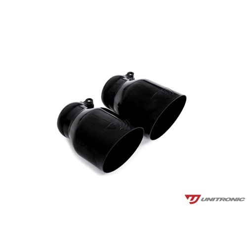 Unitronic Cat Back Exhaust System - Black Round Tips