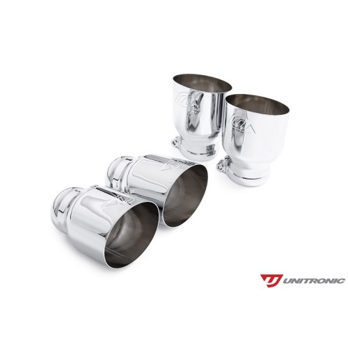 Unitronic Cat Back Exhaust System - Chrome Round Tips