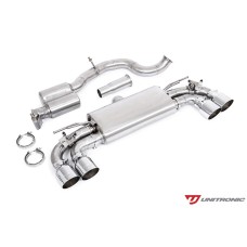 Unitronic Cat Back Exhaust System - Chrome Round Tips
