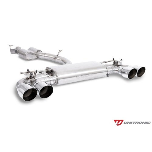Unitronic Cat Back Exhaust System - Chrome Round Tips