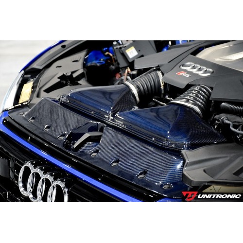 Unitronic Blue Carbon Kevlar Carbon Fiber Intake & Turbo Inlets for C8 RS6/RS7