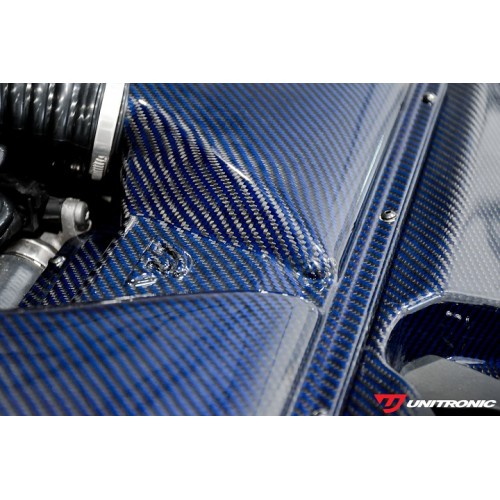 Unitronic Blue Carbon Kevlar Carbon Fiber Intake & Turbo Inlets for C8 RS6/RS7
