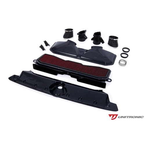 Unitronic Blue Carbon Kevlar Carbon Fiber Intake & Turbo Inlets for C8 RS6/RS7
