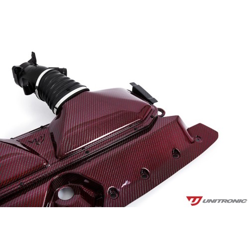 Unitronic Red Carbon Kevlar Carbon Fiber Intake & Turbo Inlets for C8 RS6/RS7